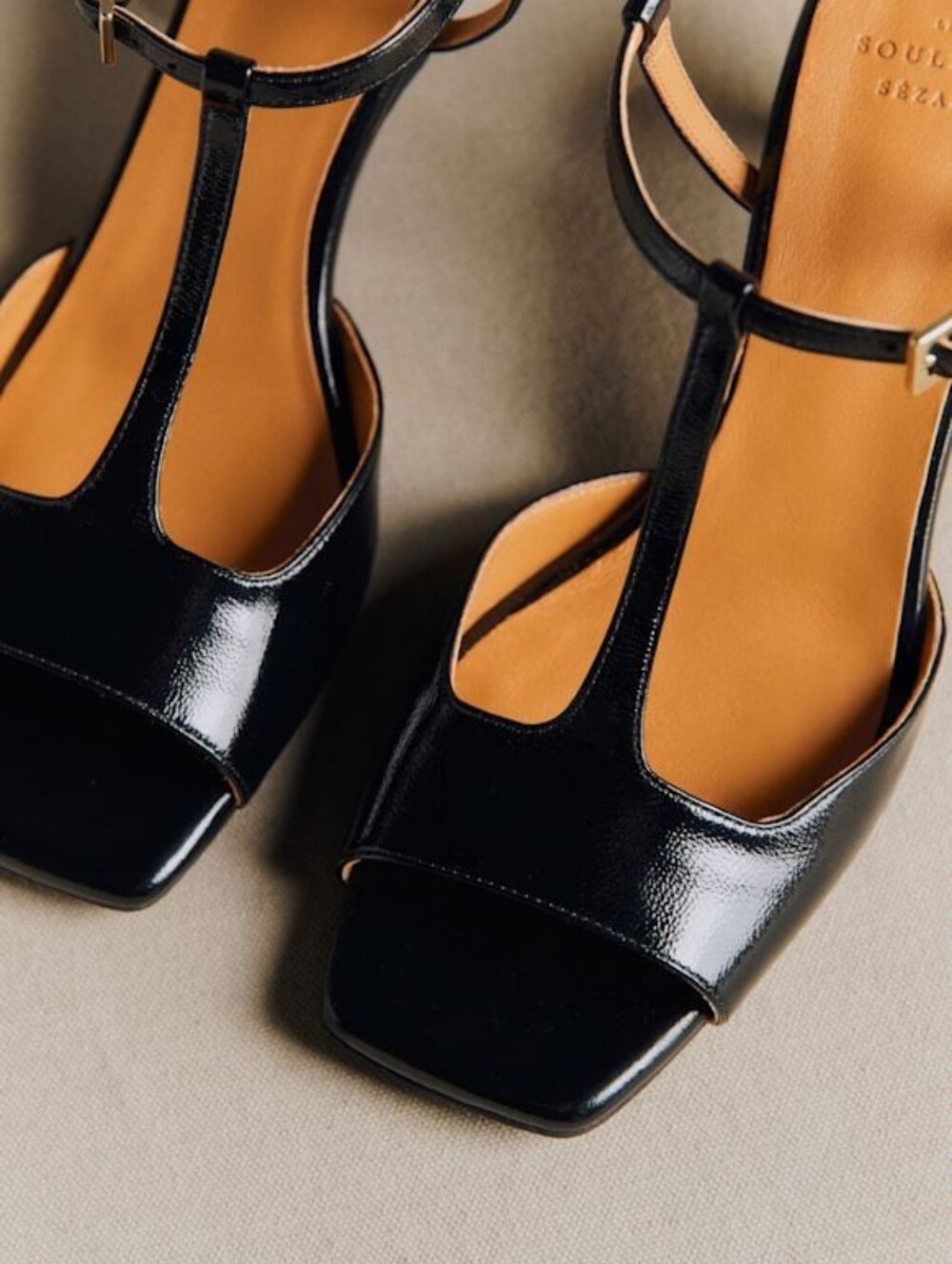 Sezane Selena Sandals in Vintage Black size 37 - Picture 2 of 13